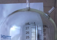 Misuratore di portata di vetro del latte della sala di mungitura della spina di pesce con il logo su misura