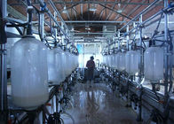 Sala di mungitura della spina di pesce della mucca di alta efficienza con il metro di vetro del latte